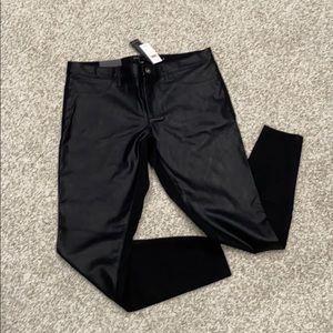 Banana Republic Faux Leather Black Pant